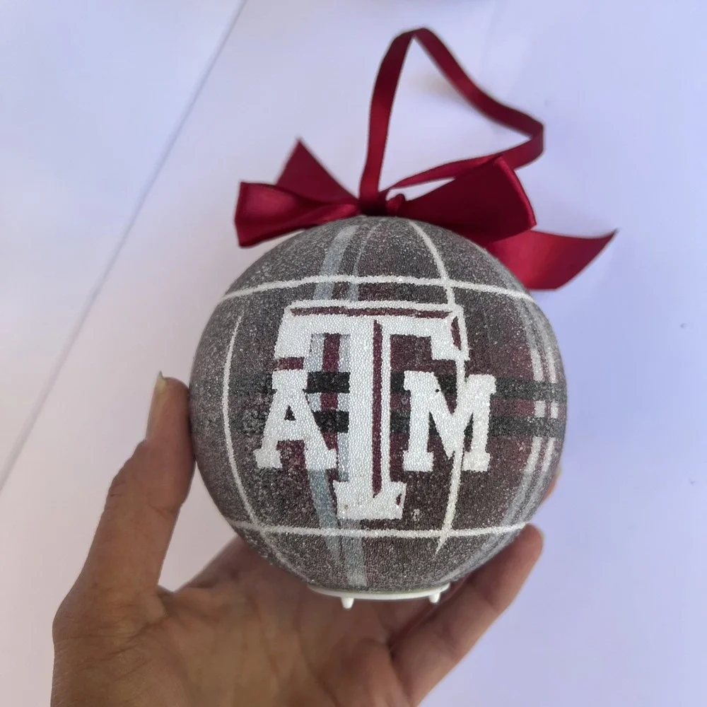 Texas A&M Aggies LED Light Up Christmas Ornament 4